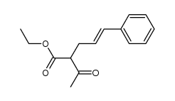 2-acetyl-5-phenyl-4-pentenoic acid ethyl ester Structure