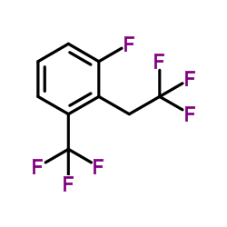 1-Fluoro-2-(2,2,2-Trifluoroethyl)-3-(trifluoromethyl)benzene Structure