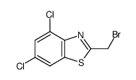 2-(BROMOMETHYL)-4,6-DICHLOROBENZOTHIAZOLE结构式