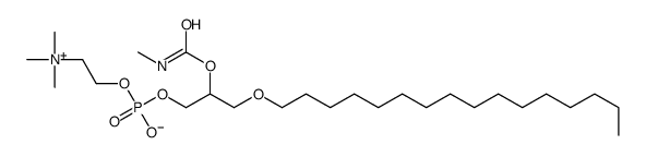 1-O-hexadecyl-2-N-methylcarbamylphosphatidylcholine Structure