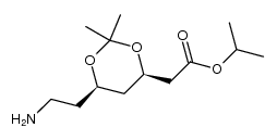 isopropyl 2-((4R,6R)-6-(2-aminoethyl)-2,2-dimethyl-1,3-dioxan-4-yl)acetate Structure