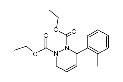 3-o-tolyl-3,6-dihydro-pyridazine-1,2-dicarboxylic acid diethyl ester Structure