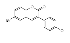 6-bromo-3-(4-methoxyphenyl)-2H-chromen-2-one Structure