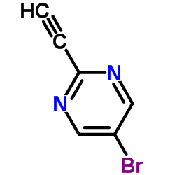 5-Bromo-2-ethynylpyrimidine Structure