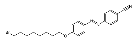 4-[[4-(8-bromooctoxy)phenyl]diazenyl]benzonitrile Structure