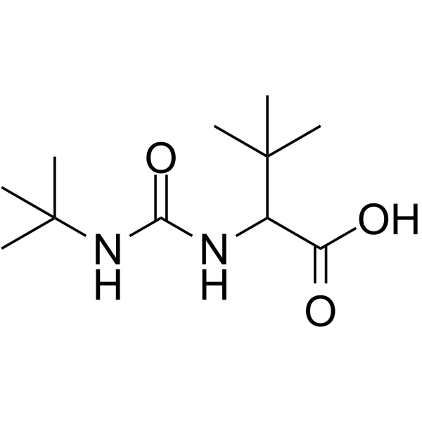 N-[(tert-Butylamino)carbonyl]-3-methylvaline Structure