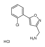 {[5-(2-chlorophenyl)isoxazol-3-yl]methyl}amine hydrochloride结构式