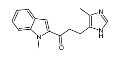 3-(5-methyl-1H-imidazol-4-yl)-1-(1-methylindol-2-yl)propan-1-one Structure