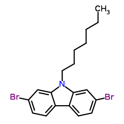 2,7-二溴-9-庚基-9H-咔唑图片