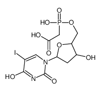 2-[hydroxy-[[3-hydroxy-5-(5-iodo-2,4-dioxopyrimidin-1-yl)oxolan-2-yl]methoxy]phosphoryl]acetic acid Structure