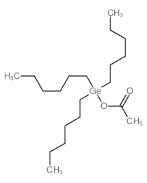 Acetic acid,trihexylgermyl ester Structure