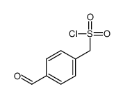 (4-formylphenyl)methanesulfonyl chloride结构式