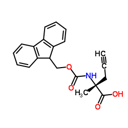(R)-N-Fmoc-2-(2'-propynyl)alanine structure