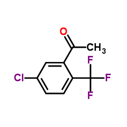 1-(5-氯-2-(三氟甲基)苯基)乙烷-1-酮结构式