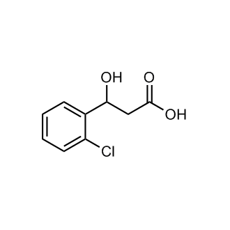 3-(2-氯苯基)-3-羟基丙酸结构式