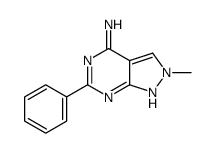 2-Methyl-6-phenyl-2H-pyrazolo[3,4-d]pyrimidin-4-amine Structure