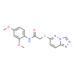 N-(2,4-Dimethoxyphenyl)-2-([1,2,4]triazolo[4,3-b]pyridazin-6-ylsulfanyl)acetamide结构式