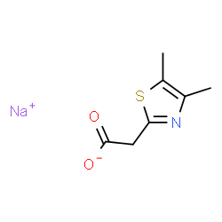 Sodium (4,5-dimethyl-1,3-thiazol-2-yl)acetate Structure