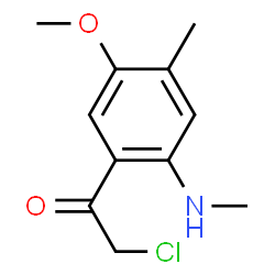 Ethanone,2-chloro-1-[5-methoxy-4-methyl-2-(methylamino)phenyl]-结构式