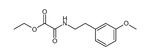 N-[2-(3-methoxyphenyl)-ethyl]oxalamic acid ethyl ester结构式