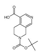 3,4-Dihydro-1H-[2,7]naphthyridine-2,5-dicarboxylicacid2-tert-butylester Structure