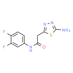 5-AMINO-N-(3,4-DIFLUOROPHENYL)-1,3,4-THIADIAZOLE-2-ACETAMIDE structure