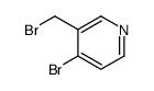 4-Bromo-3-(bromomethyl)pyridine结构式