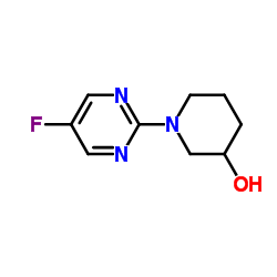 1-(5-Fluoro-2-pyrimidinyl)-3-piperidinol结构式