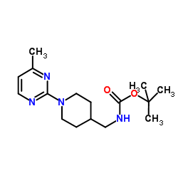 2-Methyl-2-propanyl {[1-(4-methyl-2-pyrimidinyl)-4-piperidinyl]methyl}carbamate图片