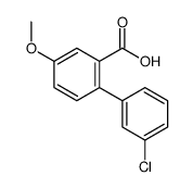 2-(3-chlorophenyl)-5-methoxybenzoic acid Structure