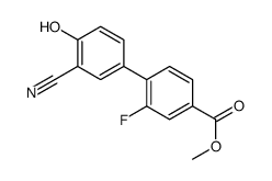 methyl 4-(3-cyano-4-hydroxyphenyl)-3-fluorobenzoate结构式