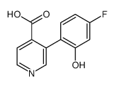 3-(4-fluoro-2-hydroxyphenyl)pyridine-4-carboxylic acid Structure