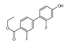 ethyl 2-fluoro-4-(2-fluoro-4-hydroxyphenyl)benzoate结构式