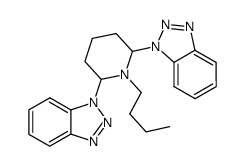 1,1'-(1-butylpiperidine-2,6-diyl)bis(1H-benzo[d][1,2,3]triazole)结构式