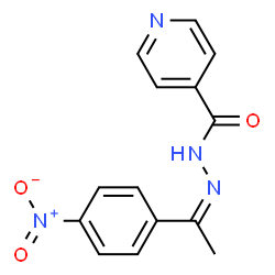 (Z)-N-(1-(4-nitrophenyl)ethylidene)isonicotinohydrazide Structure