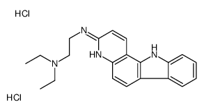 N',N'-diethyl-N-(11H-pyrido[3,2-a]carbazol-3-yl)ethane-1,2-diamine,dihydrochloride Structure