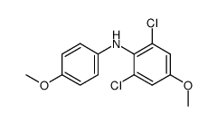 4'-methoxy-2,6-dichloro-4-methoxydiphenylamine结构式