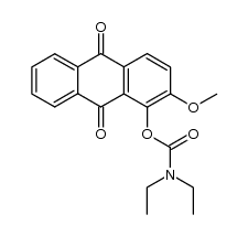 2-methoxy-9,10-dioxo-9,10-dihydroanthracen-1-yl diethylcarbamate Structure