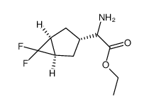 ethyl 2-amino-2-((1R,3r,5S)-6,6-difluorobicyclo[3.1.0]hexan-3-yl)acetate Structure