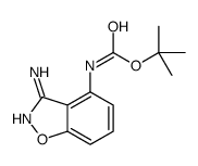 (3-氨基-苯并异噁唑-4-基)-氨基甲酸叔丁酯结构式