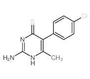 4(3H)-Pyrimidinethione, 2-amino-5-(4-chlorophenyl)-6-methyl-结构式