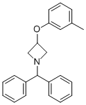 1-(DIPHENYLMETHYL)-3-(3-METHYLPHENOXY)-AZETIDINE Structure