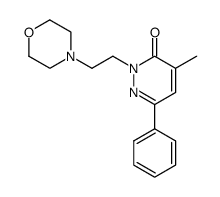 2-(2-Morpholinoethyl)-4-methyl-6-phenylpyridazine-3(2H)-one结构式