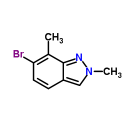 6-Bromo-2,7-dimethyl-2H-indazole图片