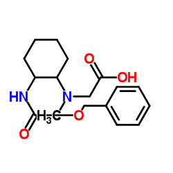 N-(2-{[(Benzyloxy)carbonyl]amino}cyclohexyl)-N-methylglycine Structure