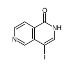 4-iodo-1,2-dihydro-2,6-naphthyridin-1-one结构式