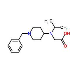 N-(1-Benzyl-4-piperidinyl)-N-isopropylglycine结构式