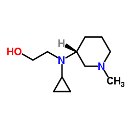 2-{Cyclopropyl[(3R)-1-methyl-3-piperidinyl]amino}ethanol Structure