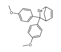 3,3-bis-(4-methoxyphenyl)-2-selenabicyclo[2.2.1]hept-5-ene Structure