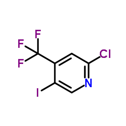 2-Chloro-5-iodo-4-(trifluoromethyl)pyridine结构式